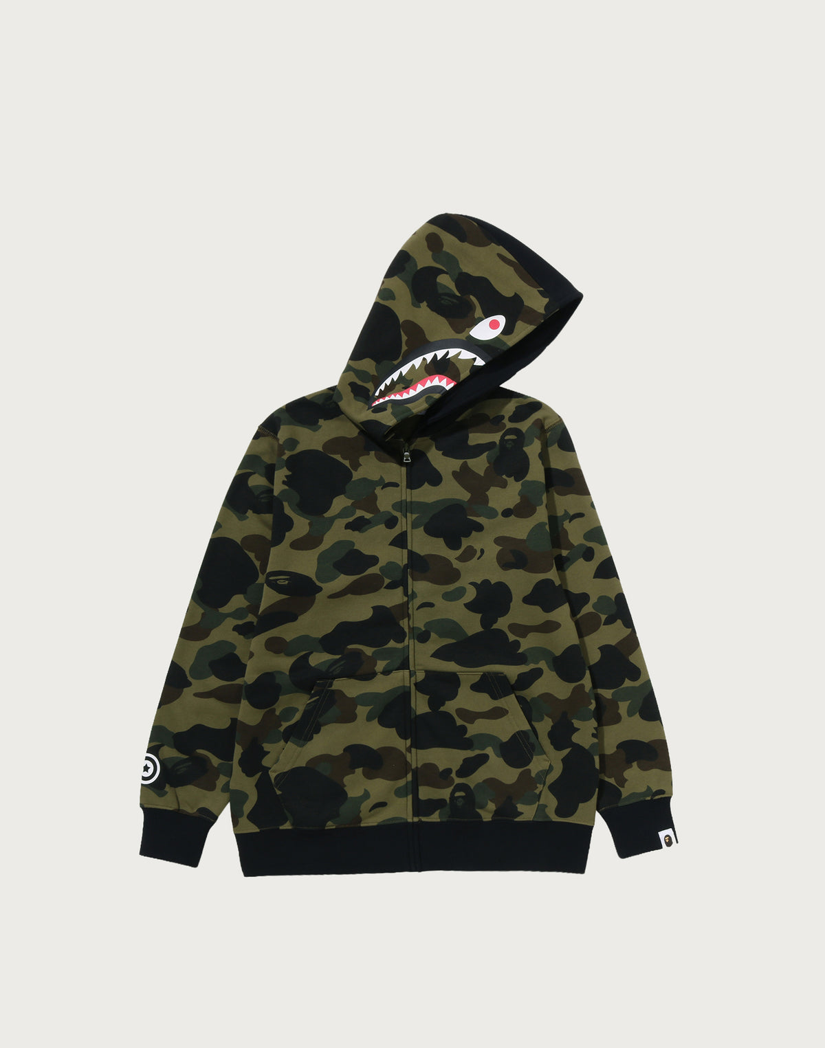 1ST CAMO MILO SHARK ZIP HOODIE JR KIDS