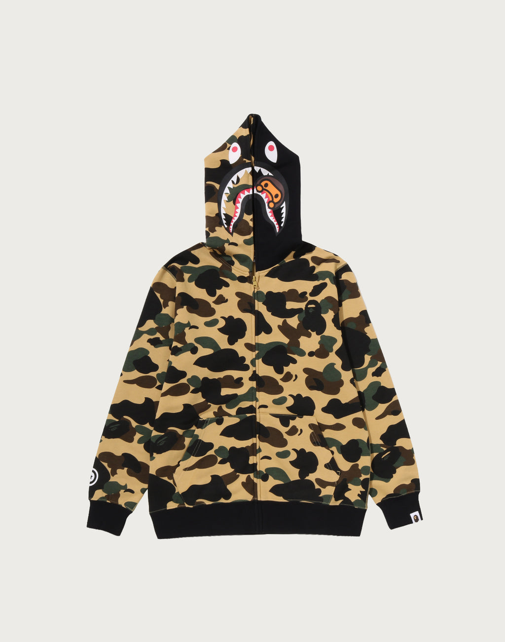 1ST CAMO MILO SHARK ZIP HOODIE JR KIDS