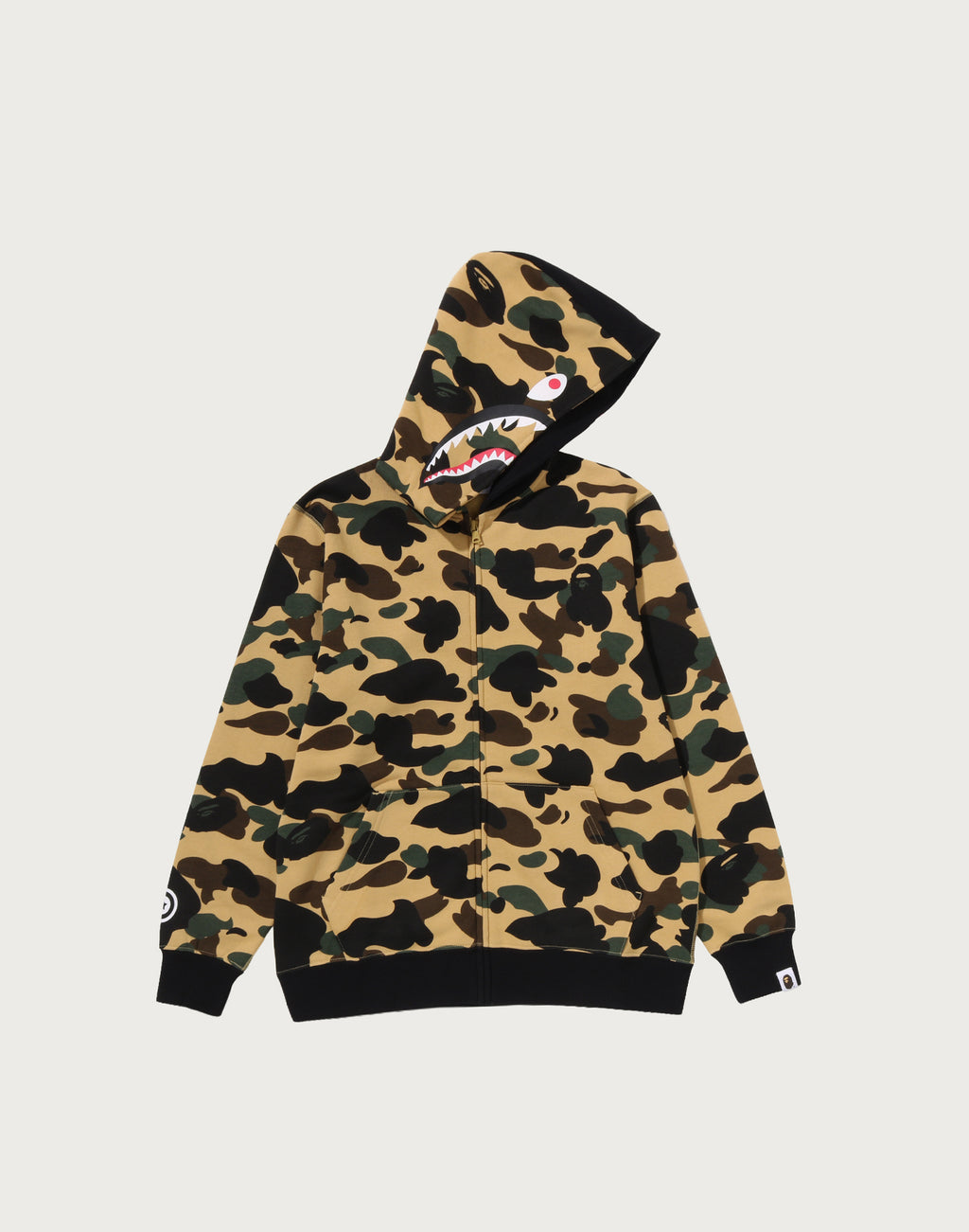 1ST CAMO MILO SHARK ZIP HOODIE JR KIDS