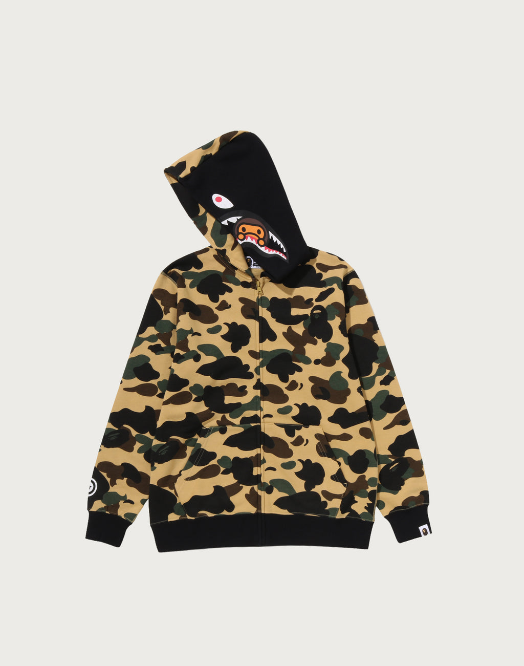 1ST CAMO MILO SHARK ZIP HOODIE JR KIDS