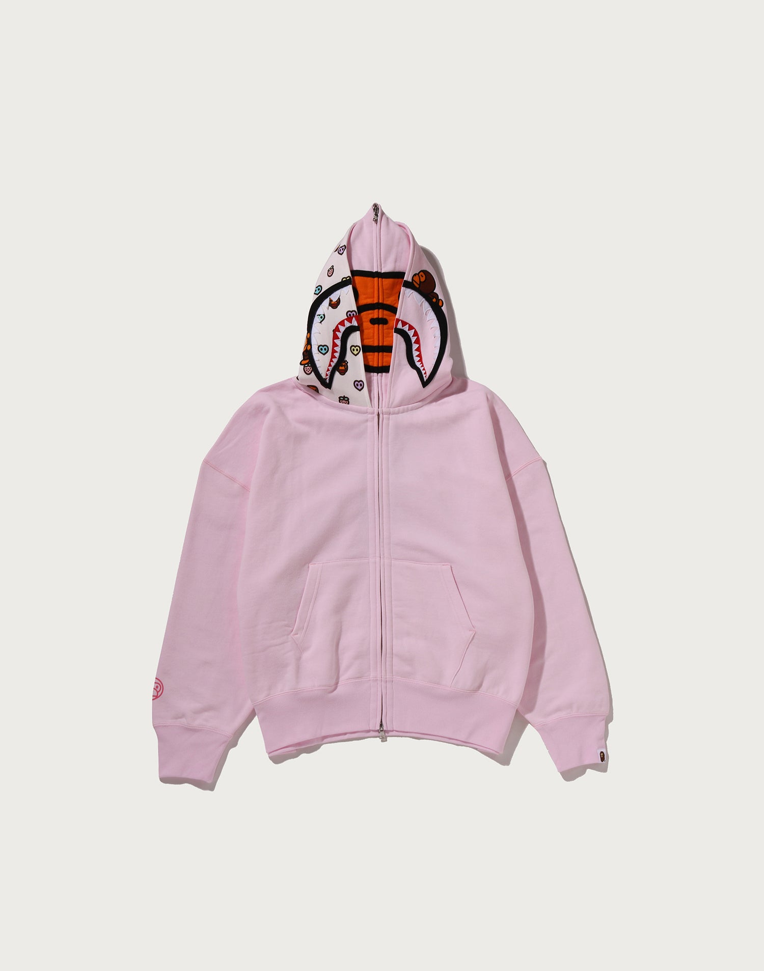 トップス BAPE MILO SHARK FULL ZIP DOUBLE HOODIE MILO SHARK OVERSIZED FULL ZIP DOUBLE HOODIE LADIES – us.bape.com