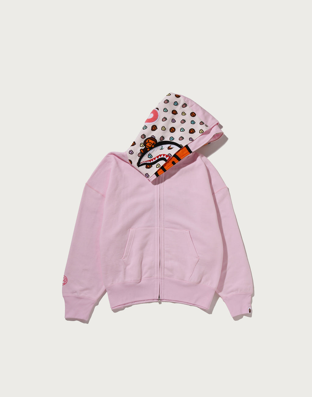 MILO SHARK OVERSIZED FULL ZIP DOUBLE HOODIE LADIES