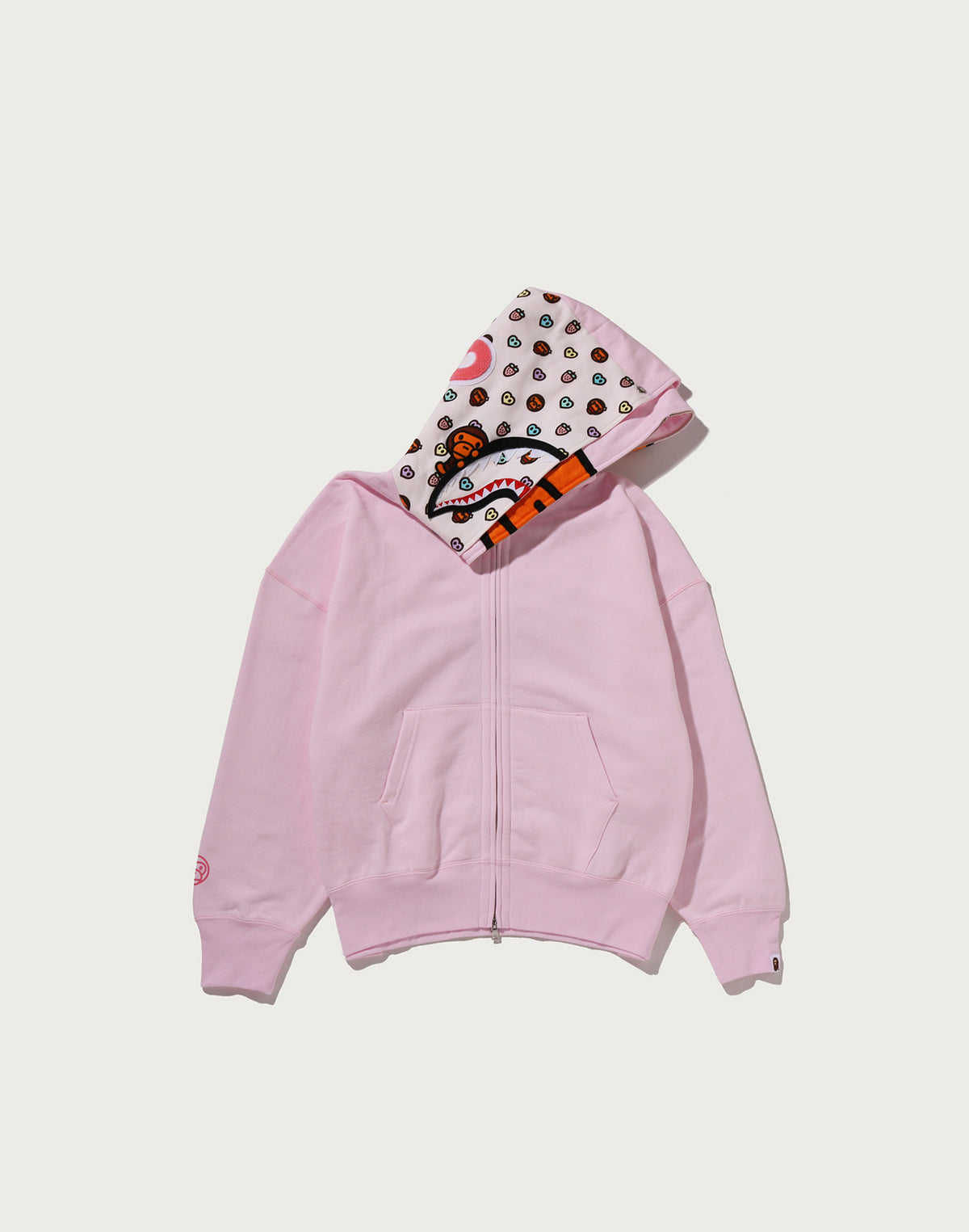 MILO SHARK OVERSIZED FULL ZIP DOUBLE HOODIE LADIES