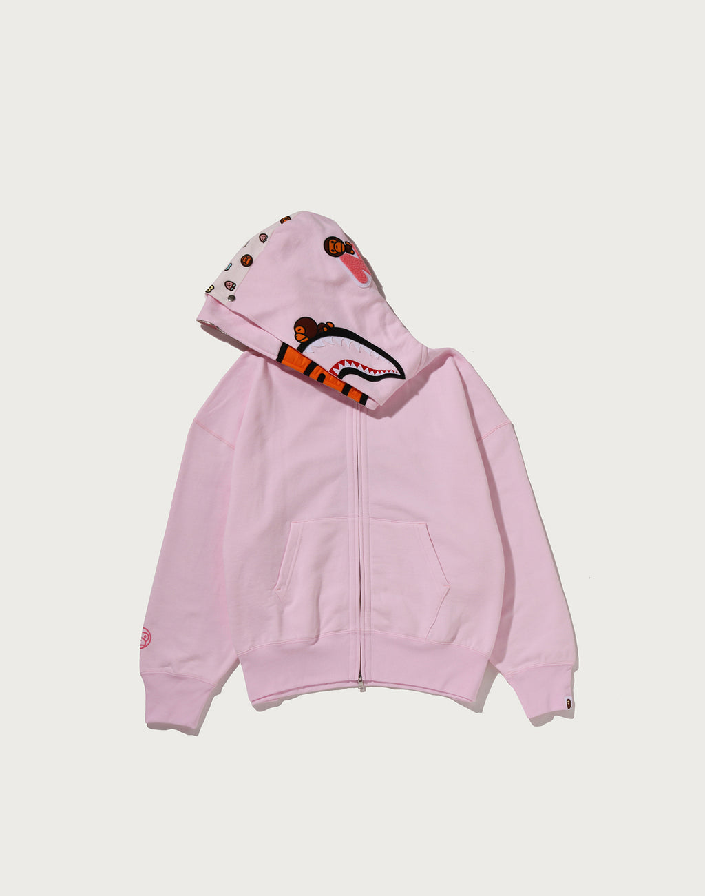 MILO SHARK OVERSIZED FULL ZIP DOUBLE HOODIE LADIES
