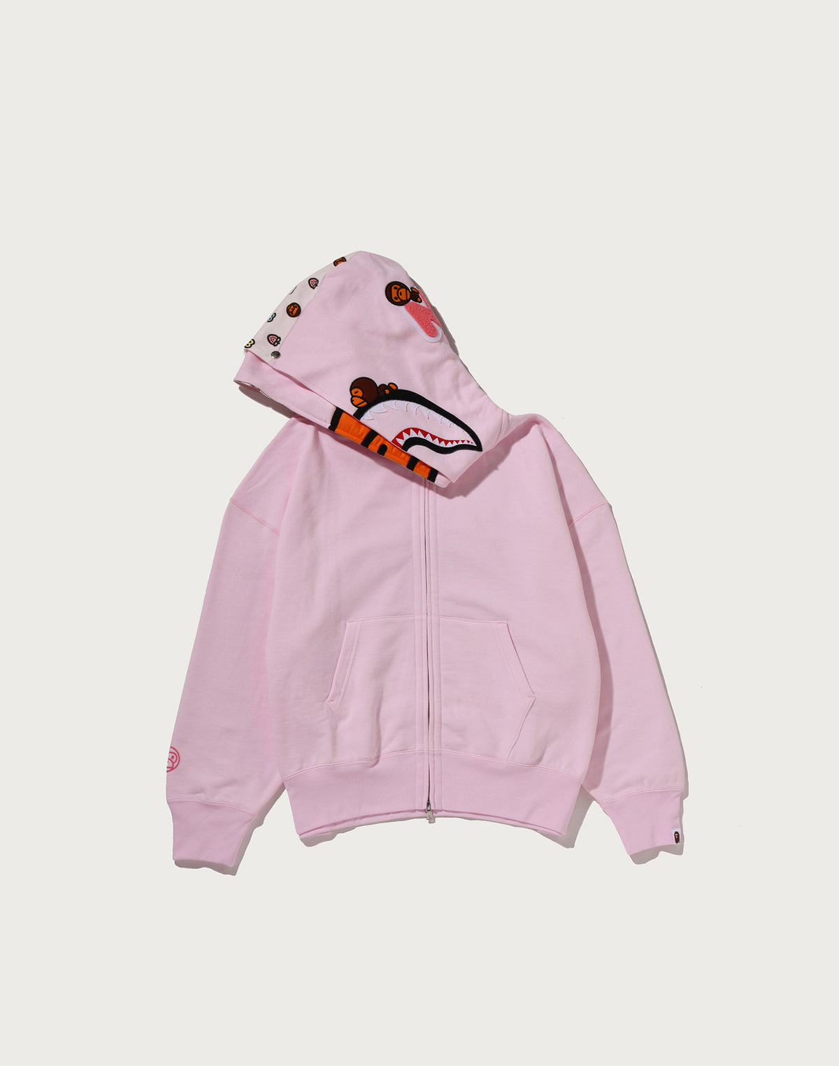 MILO SHARK OVERSIZED FULL ZIP DOUBLE HOODIE LADIES