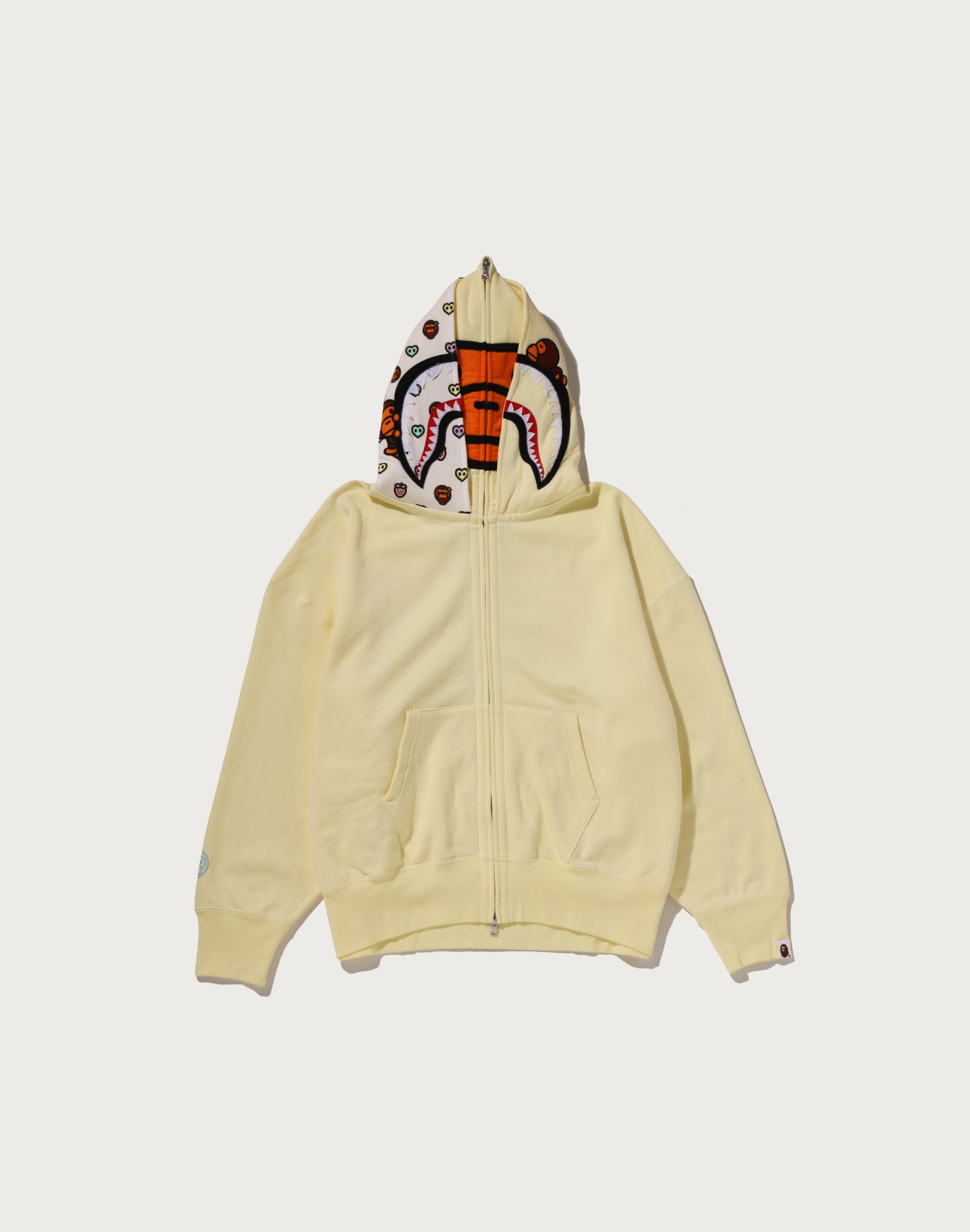 MILO SHARK OVERSIZED FULL ZIP DOUBLE HOODIE LADIES – us.bape.com