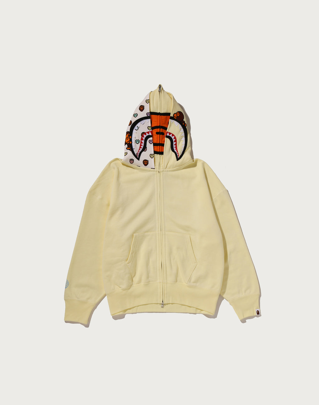 MILO SHARK OVERSIZED FULL ZIP DOUBLE HOODIE LADIES