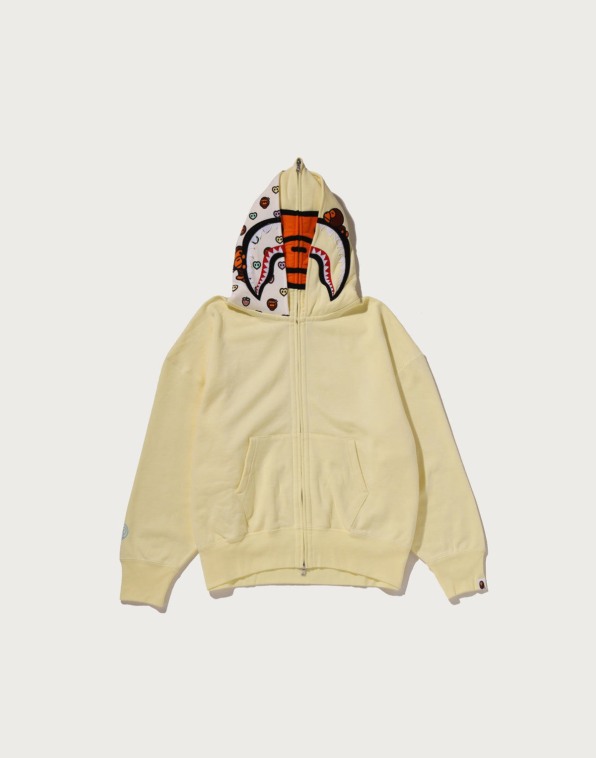 MILO SHARK OVERSIZED FULL ZIP DOUBLE HOODIE LADIES – us.bape.com