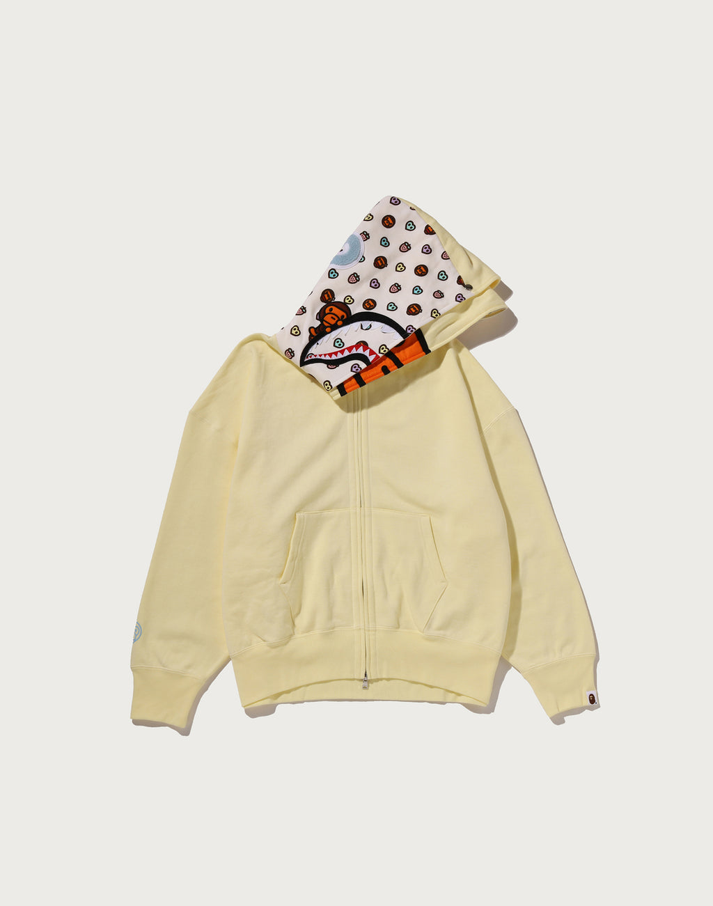 MILO SHARK OVERSIZED FULL ZIP DOUBLE HOODIE LADIES