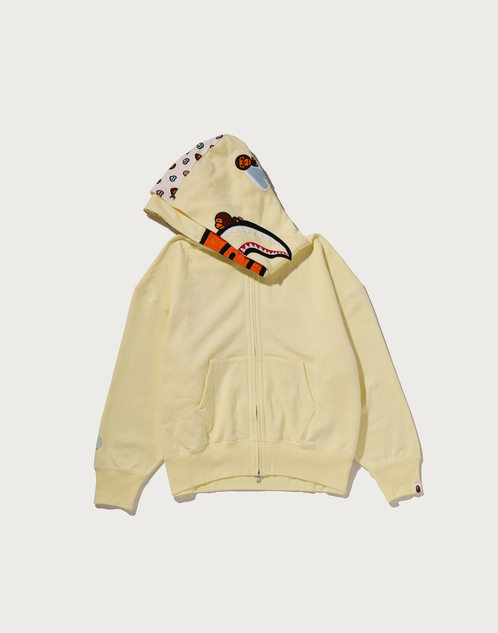 MILO SHARK OVERSIZED FULL ZIP DOUBLE HOODIE LADIES