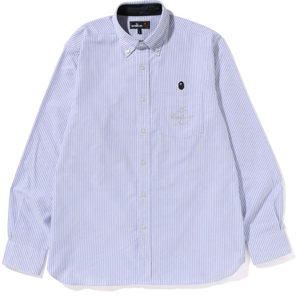 MR. BATHING APE OXFORD STRIPE BD SHIRT MENS | us.bape.com