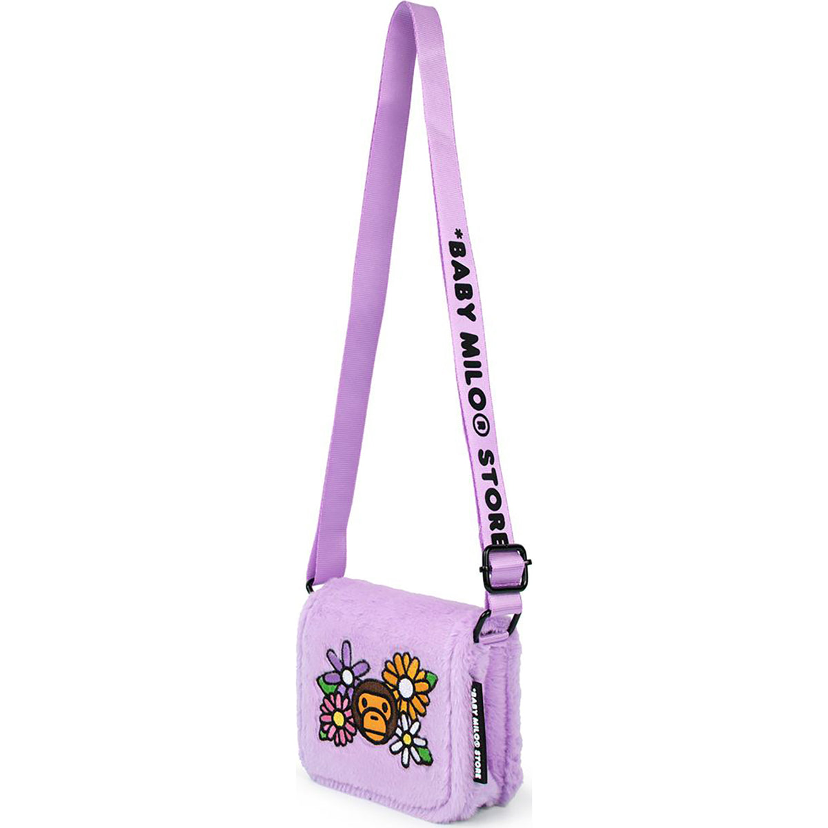 BABY MILO FLOWER FUR MINI CROSS BAG