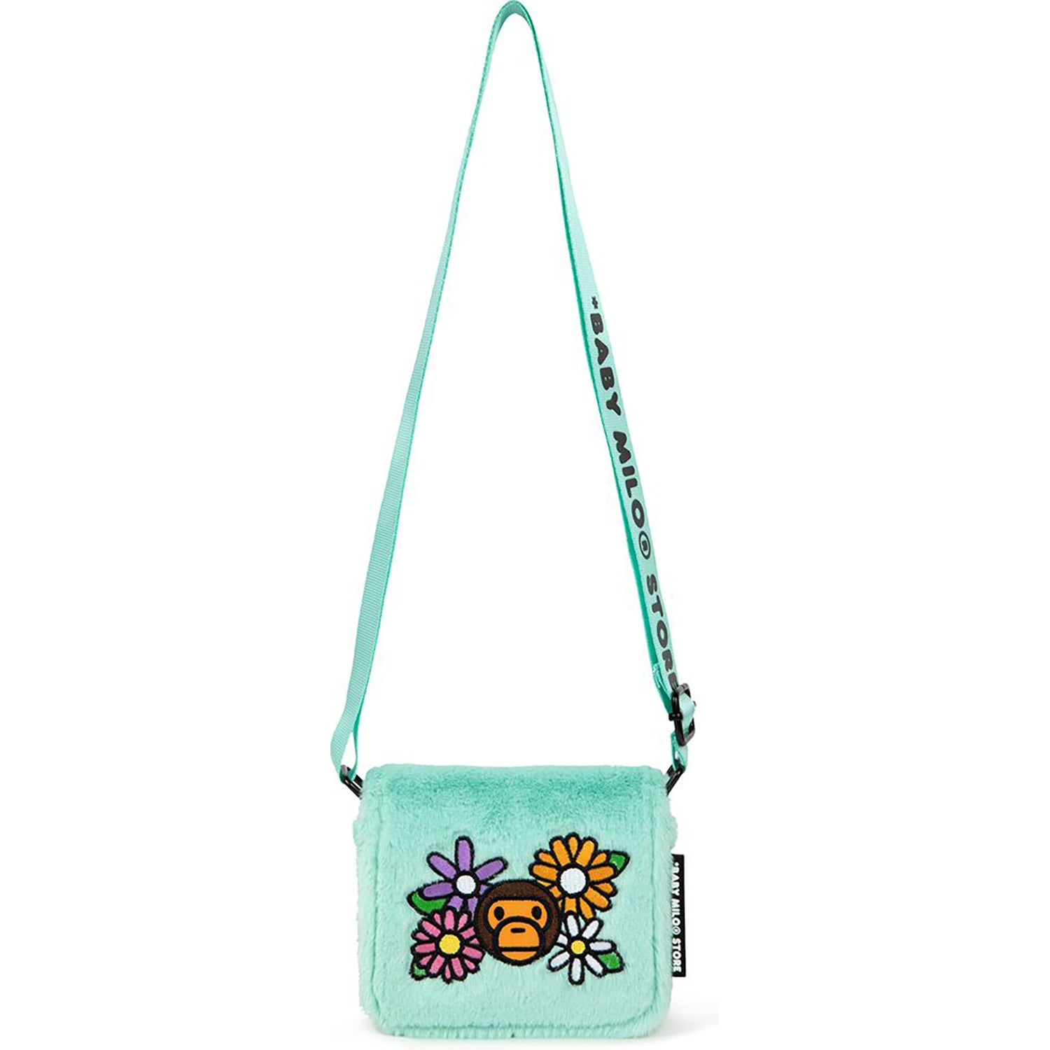 BABY MILO FLOWER FUR MINI CROSS BAG – us.bape.com