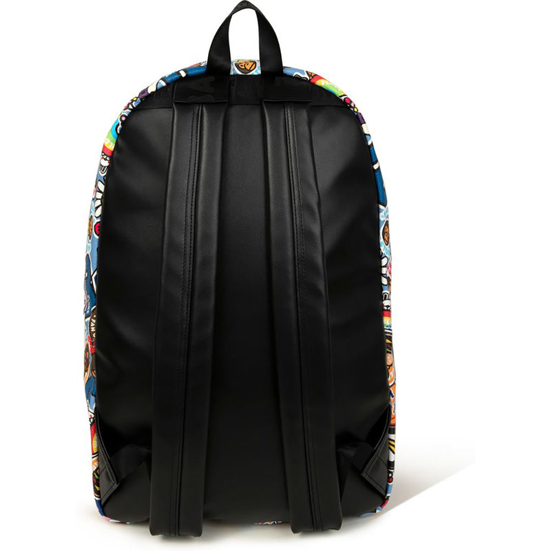 BADGE PATTERN LARGE BACKPACK