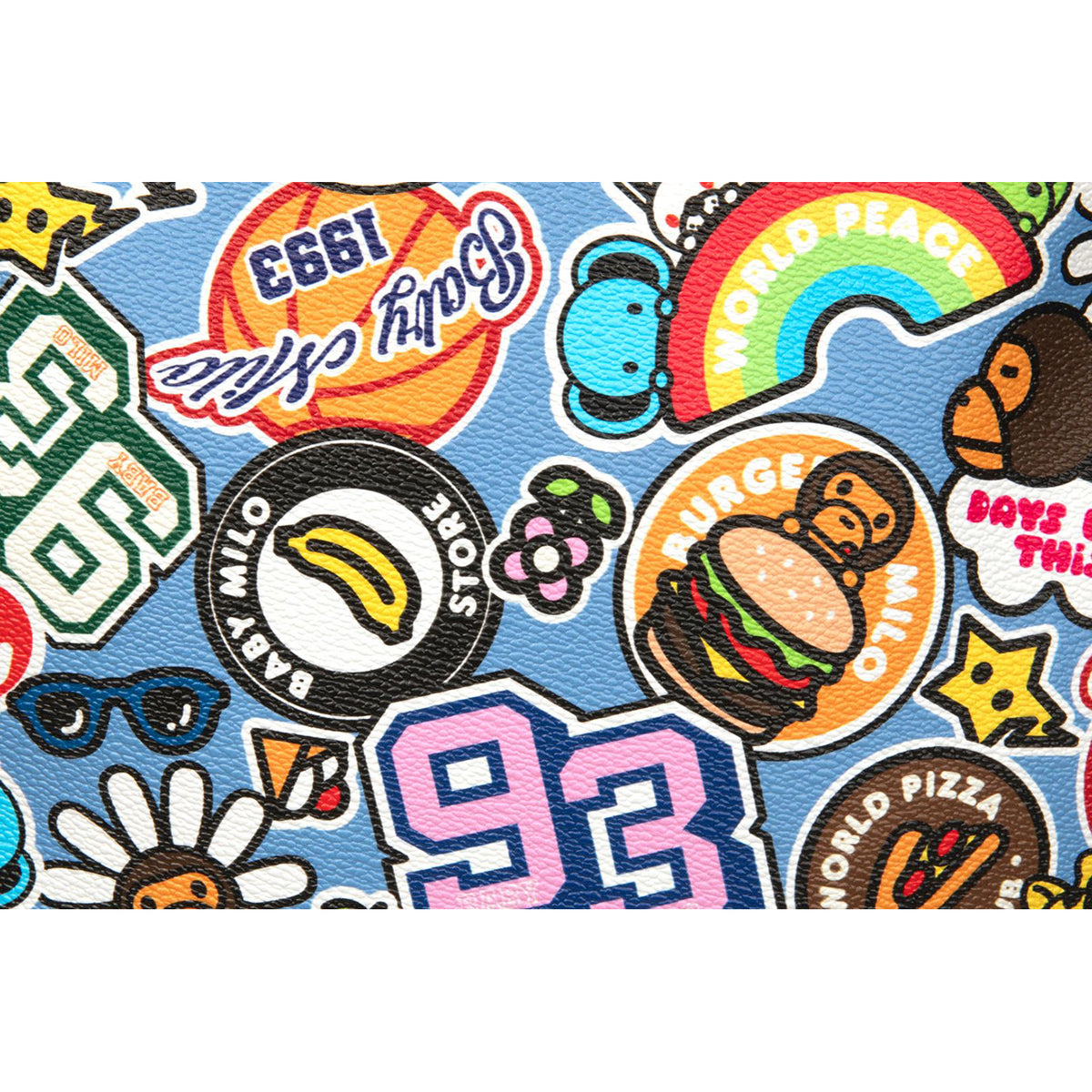 BADGE PATTERN LARGE BACKPACK