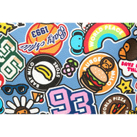 BADGE PATTERN LARGE BACKPACK