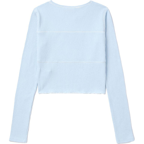 APEE RIBBED CROP TOP LADIES