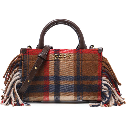 BAPY CHECKED TOTE BAG LADIES