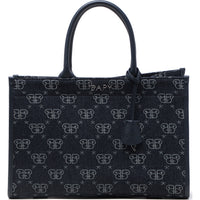 BAPY MONOGRAM DENIM SHOPPER LADIES