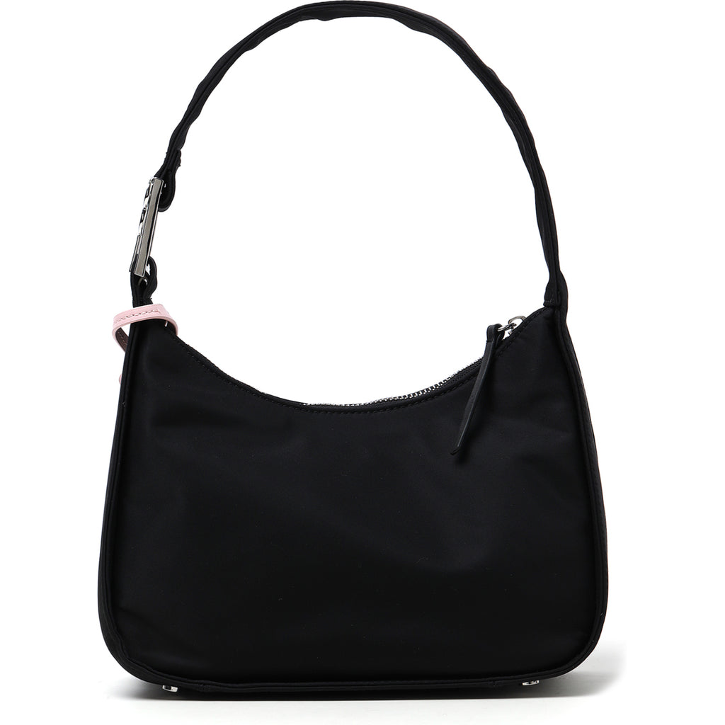 Nylon Monogram Shoulder Bag Small Black