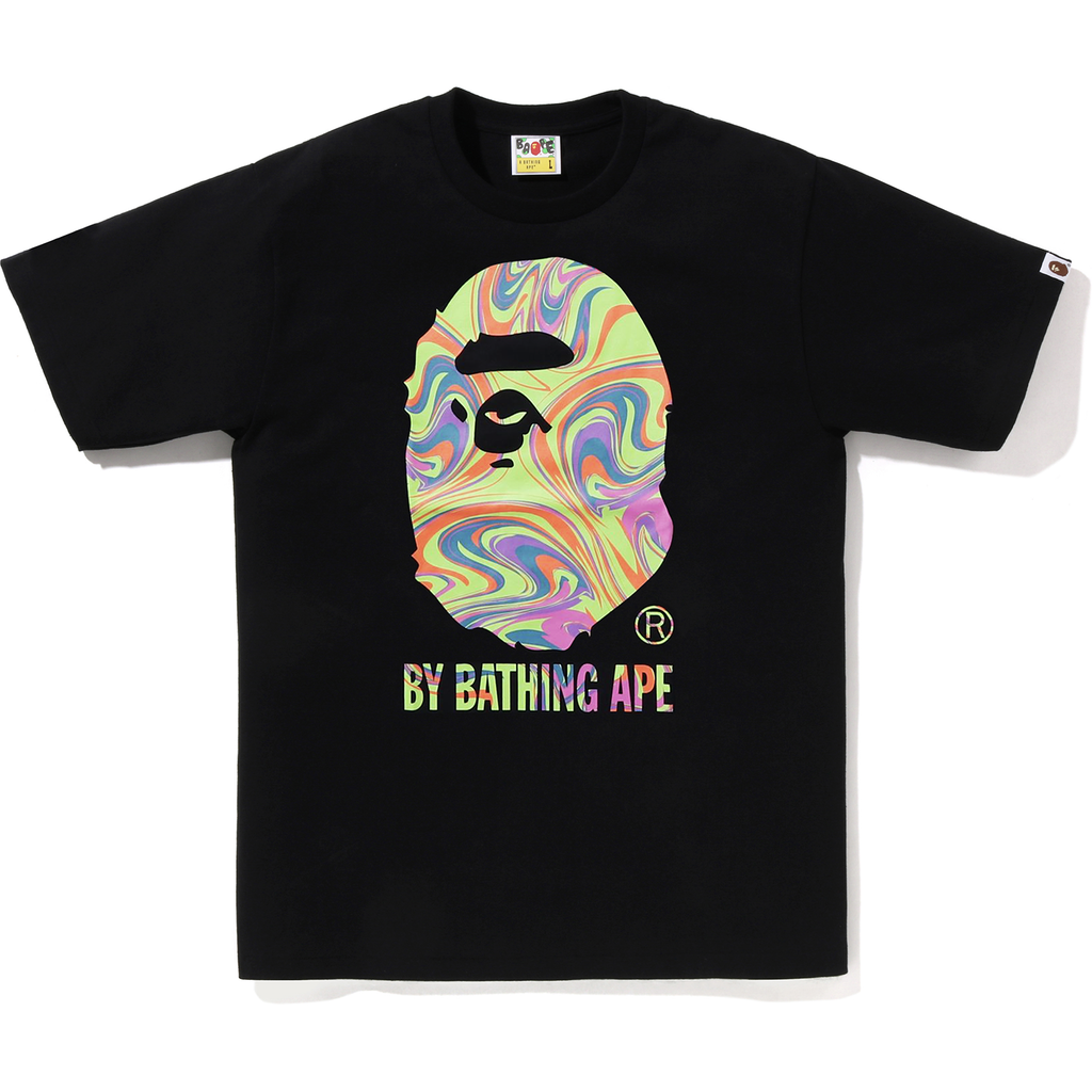 MARBLING BY BATHING APE TEE MENS