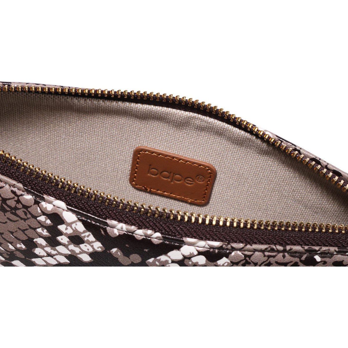 BAPE SNAKE PATTERN HAND BAG LADIES