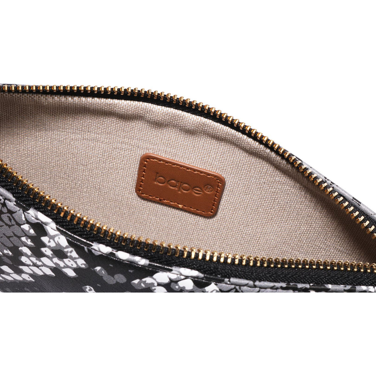 BAPE SNAKE PATTERN HAND BAG LADIES