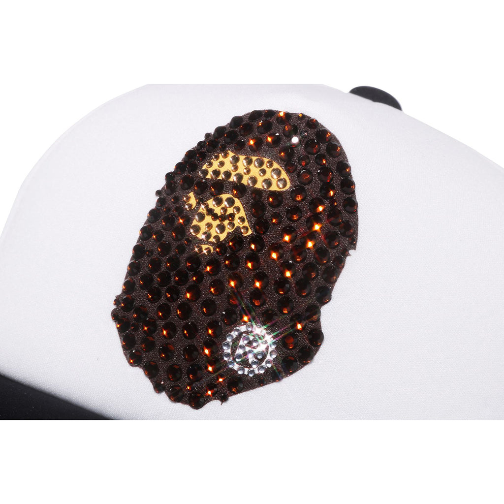 APE HEAD CRYSTAL STONE MESH CAP MENS