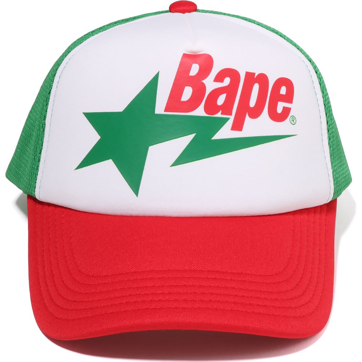 BAPE 1st Camo BAPE Sta Mesh Cap Green