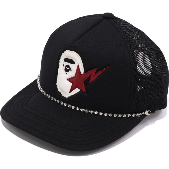 STA APE HEAD LEATHER PATCHED MESH CAP MENS