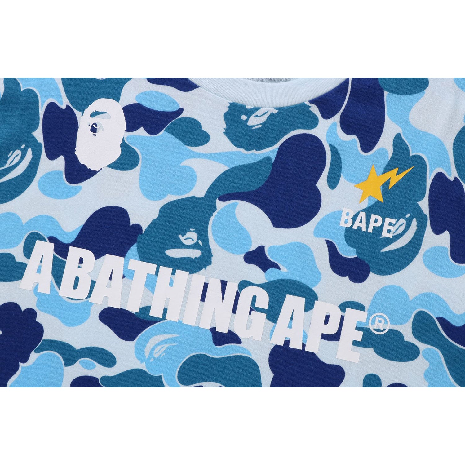 BIG ABC CAMO A BATHING APE TEE MENS