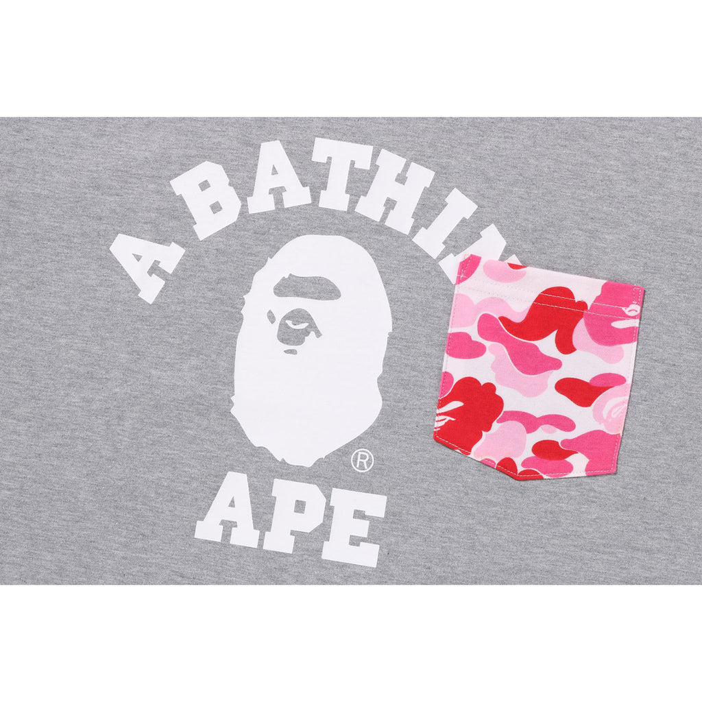 ABC CAMO COLLEGE POCKET RELAXED TEE MENS | us.bape.com