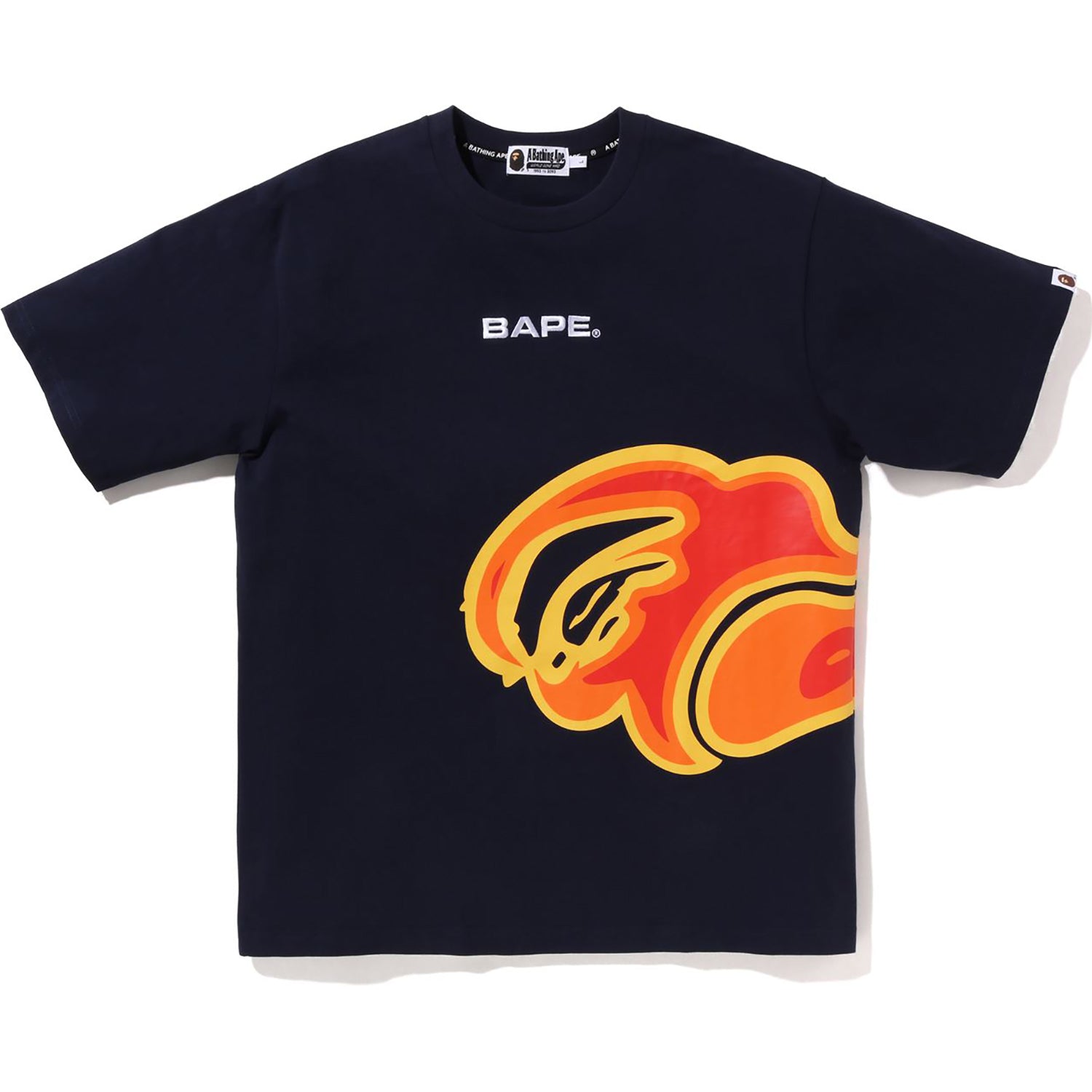 BAPE WGM Shark Relaxed Fit L/S Tee White