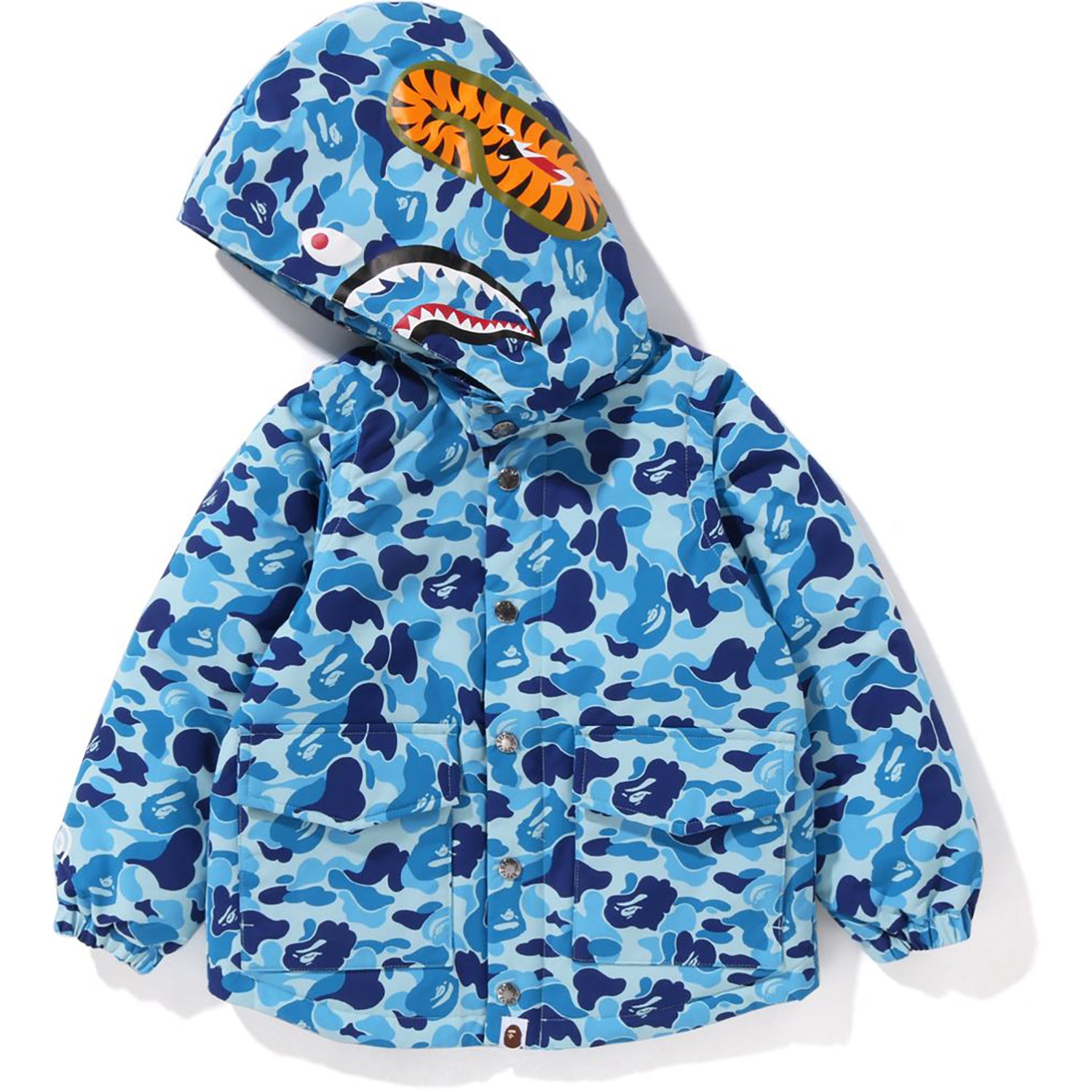 Blue camo bape jacket deals