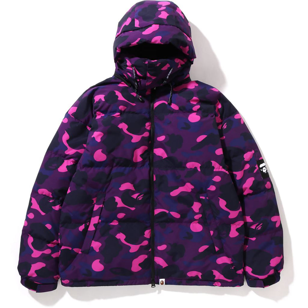 COLOR CAMO RELAXED FIT DOWN JACKET MENS | us.bape.com