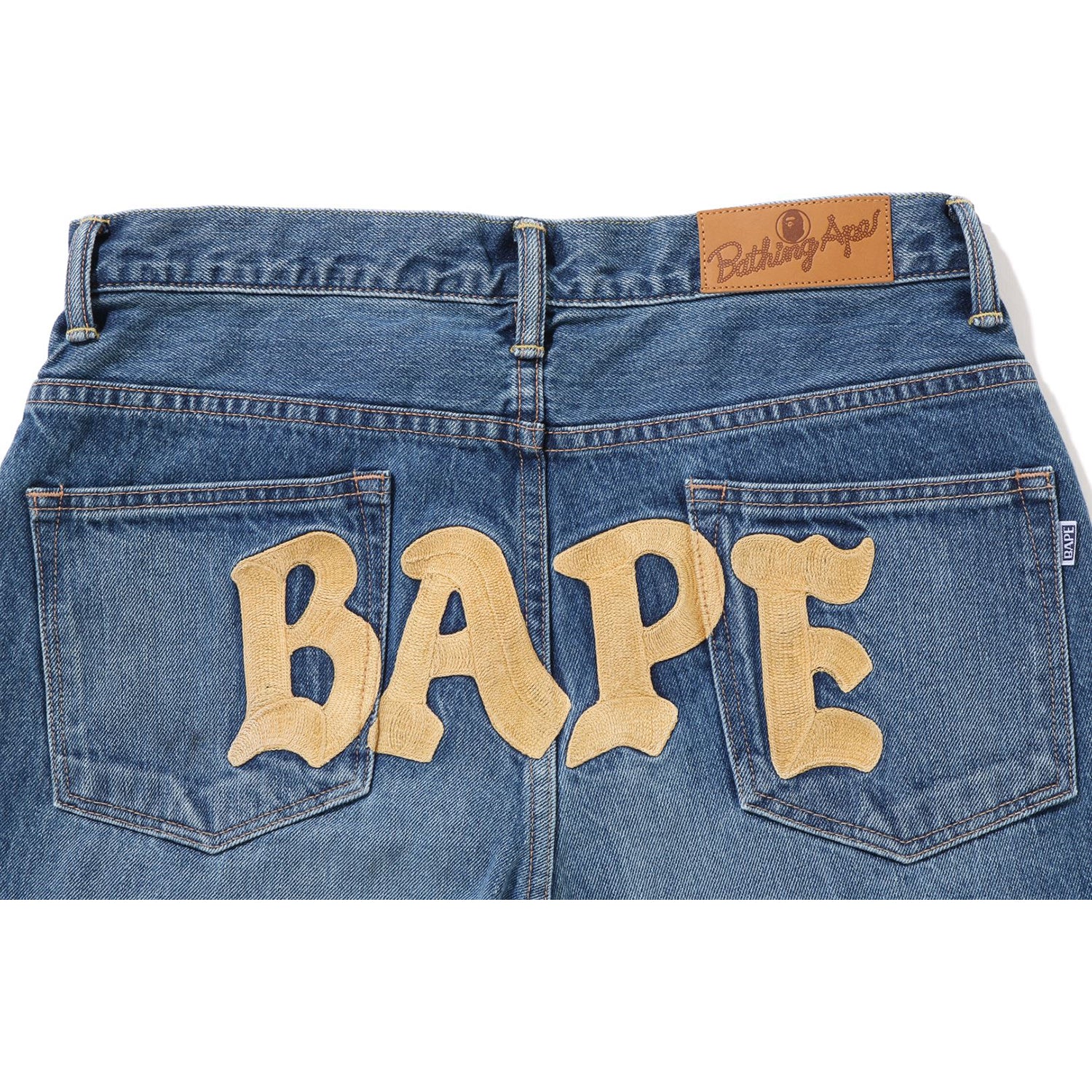 BAPE RELAXED FIT DENIM PANTS MENS – us.bape.com