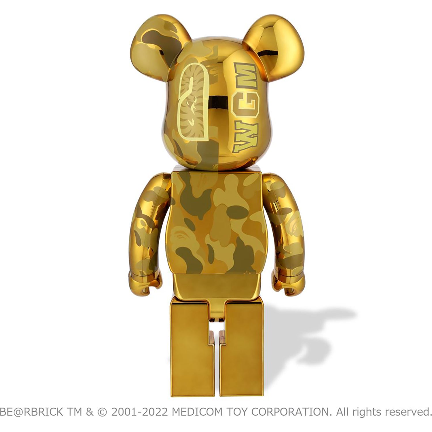 BE@RBRICK BAPE CAMO SHARK 1000％ GOLD & SILVER set Medicom