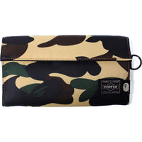 BAPE X PORTER 1ST CAMO LONG WALLET MENS