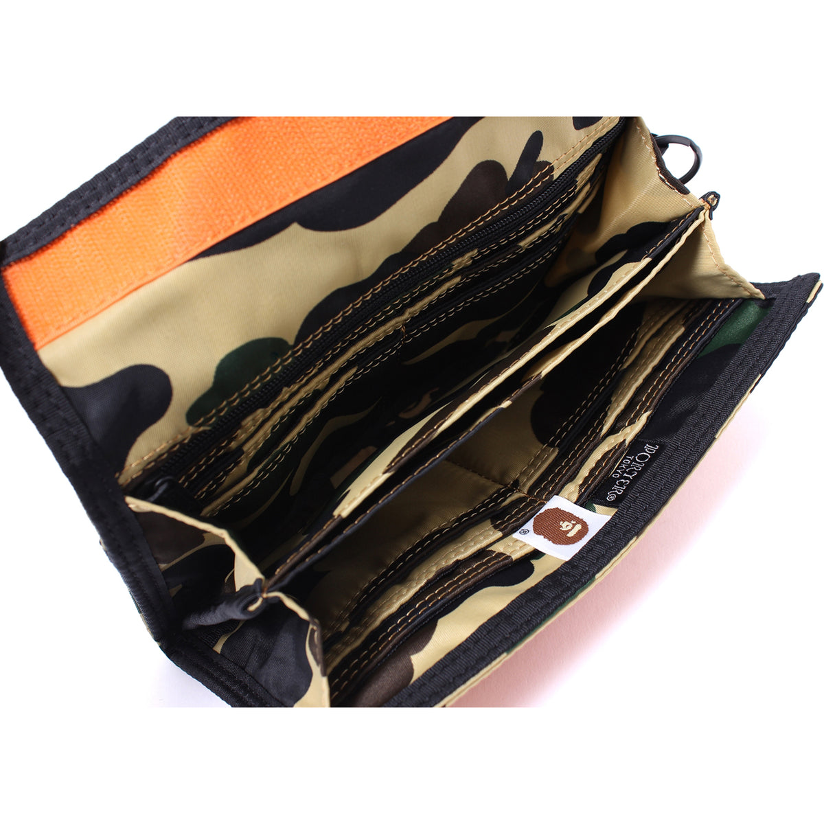 BAPE X PORTER 1ST CAMO LONG WALLET MENS