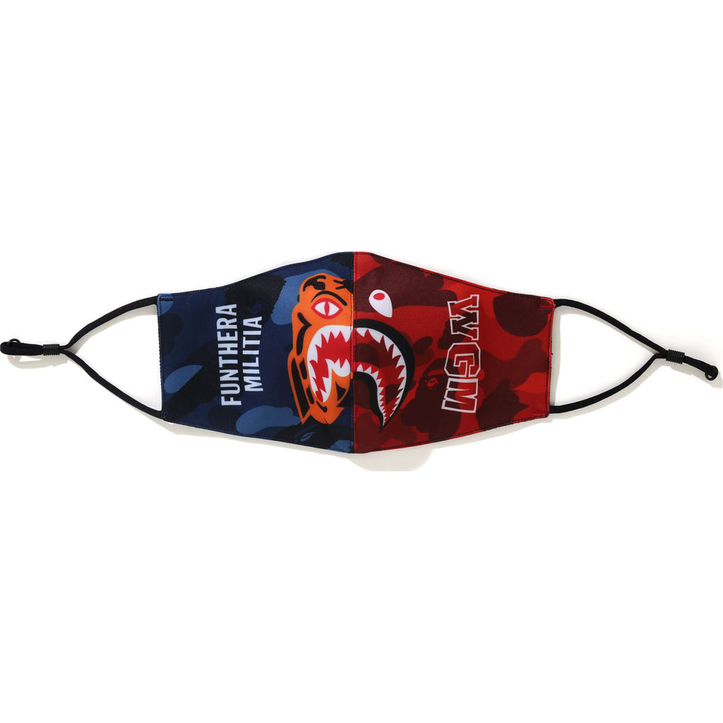 COLOR CAMO TIGER SHARK HALF MASK MENS | us.bape.com