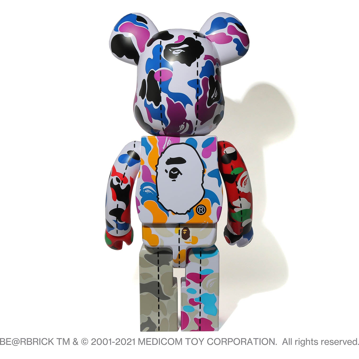 【超激安】BE@RBRICK BAPE CAMO SHARK 1000% GOLD / SILVER 2体セットベアブリック MEDICOM TOY メディコムトイ キューブリック、ベアブリック