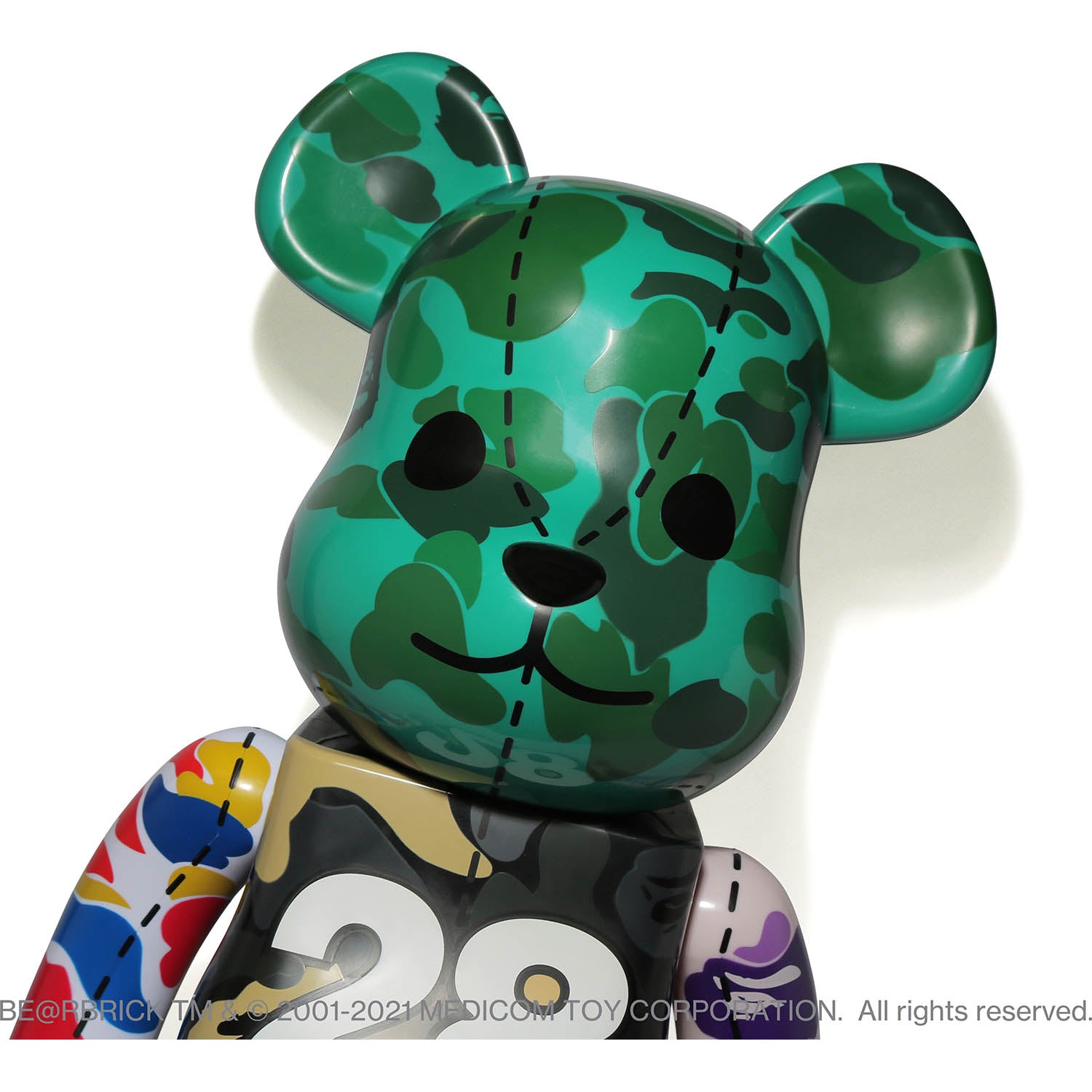 MM VS BAPE BE@RBRICK 100% & 400% M GREEN - フィギュア