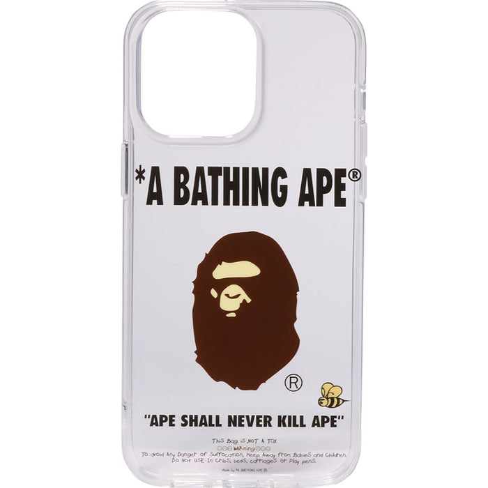 A BATHING APE IPHONE 14 PRO MAX CLEAR CASE