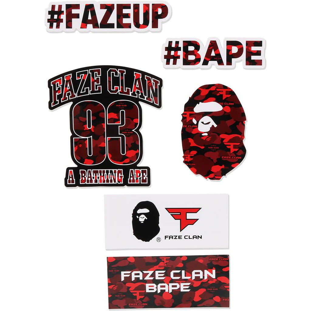 BAPE X FAZE CLAN STICKER SET | us.bape.com
