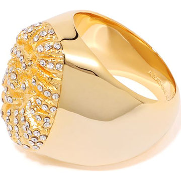 APE HEAD CRYSTAL STONE RING