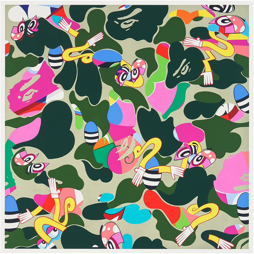 Colorful Bape Bape Camo Wallpaper