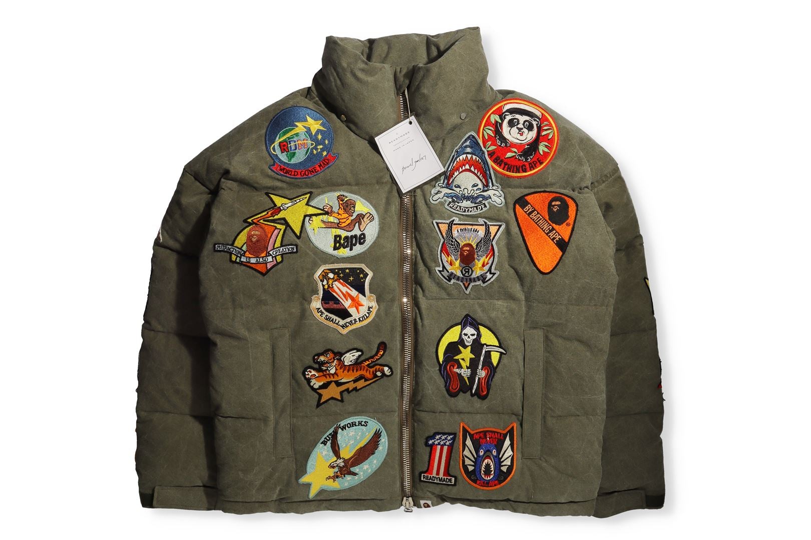 BAPE X READYMADE TIGER SHARK DOWN JACKET – us.bape.com