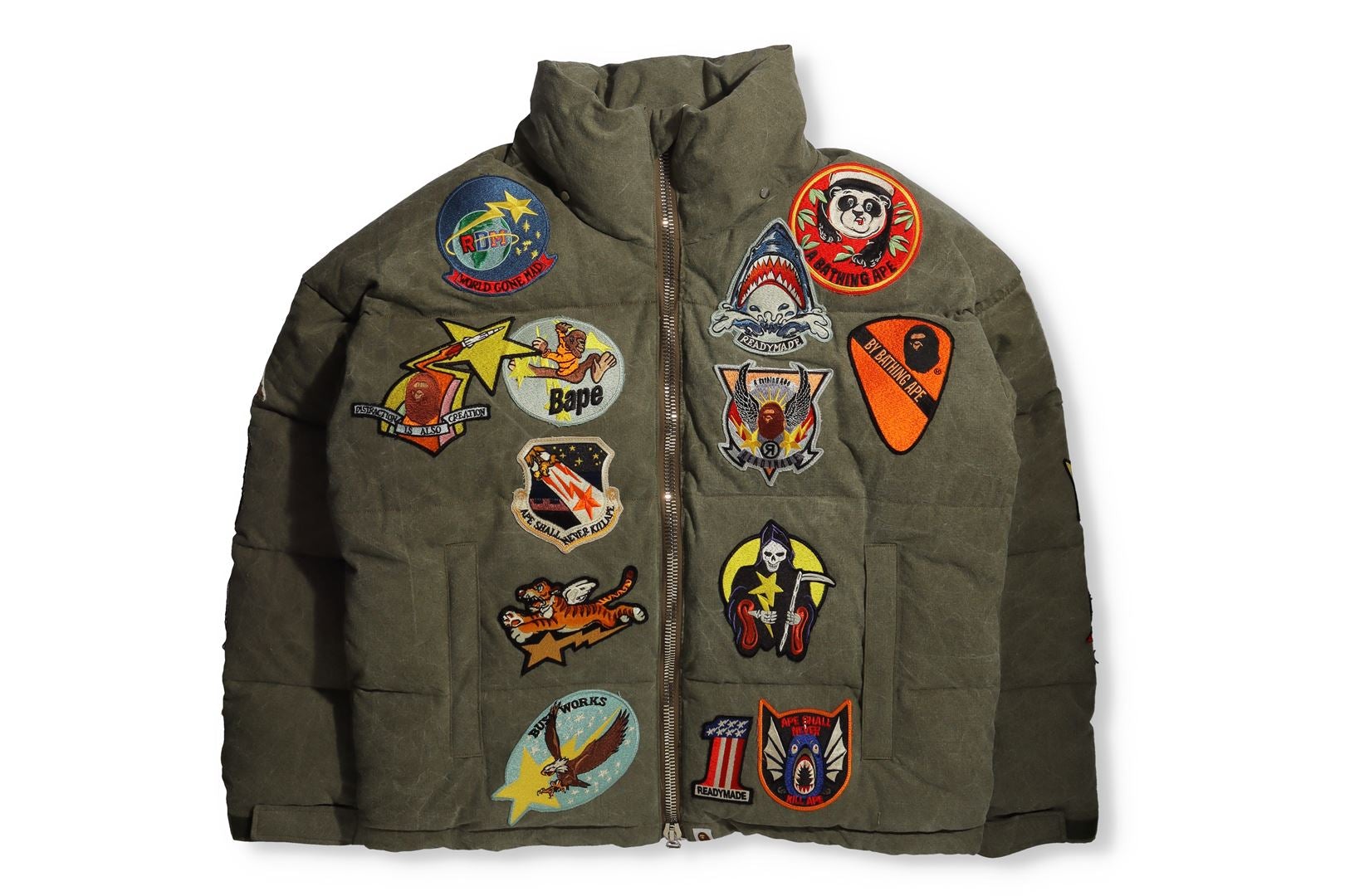 BAPE X READYMADE TIGER SHARK DOWN JACKET – us.bape.com