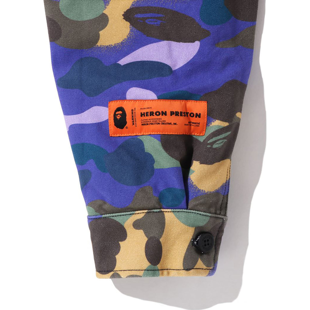 BAPE X HERON PRESTON MIX 1ST CAMO DUCK TRACKER JACKET M1 MENS | us