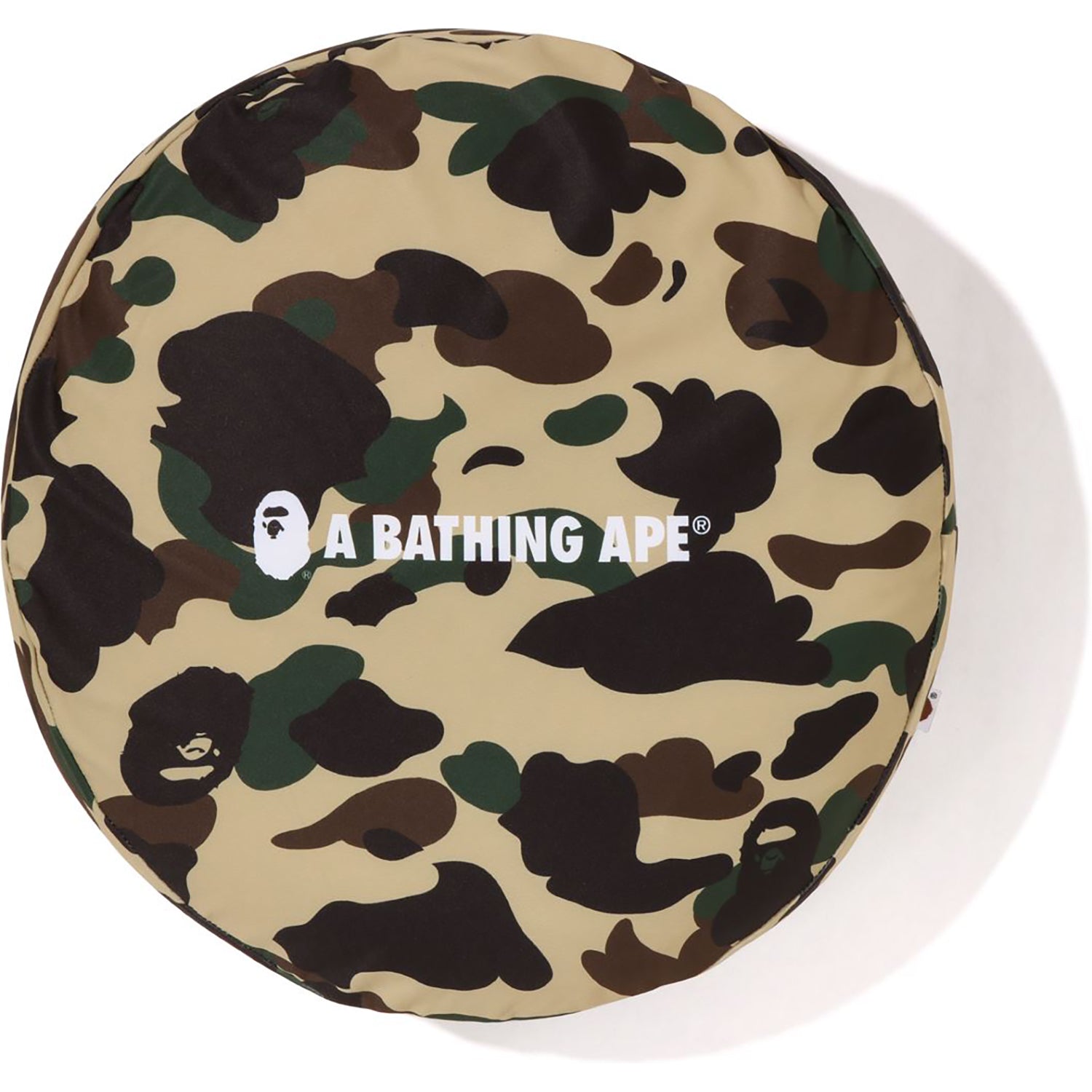 1ST CAMO A BATHING APE CIRCLE FLUFFY BEADS CUSHION